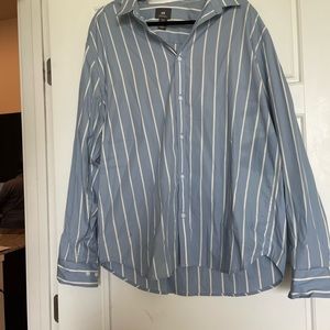 H&M Blue and white striped Dress shirt